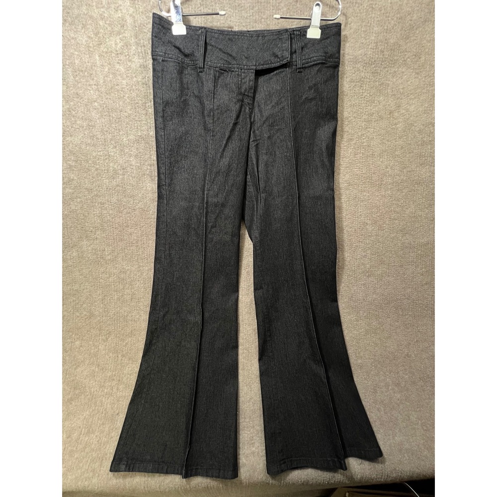 Bisou Bisou Dark Wash Y2K Flared Jeans Women Size 10 Petite Boot Cut